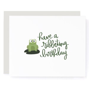 Avoir une carte d'anniversaire Ribbeting
