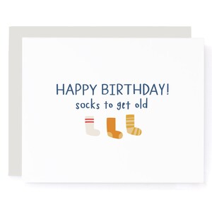 Happy Birthday, Socken, um alte Geburtstagskarte zu erhalten