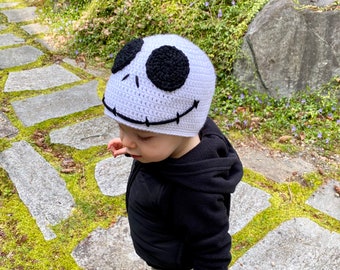 Jack Skellington Inspired Beanie / Nightmare Before Christmas / Halloween Hat