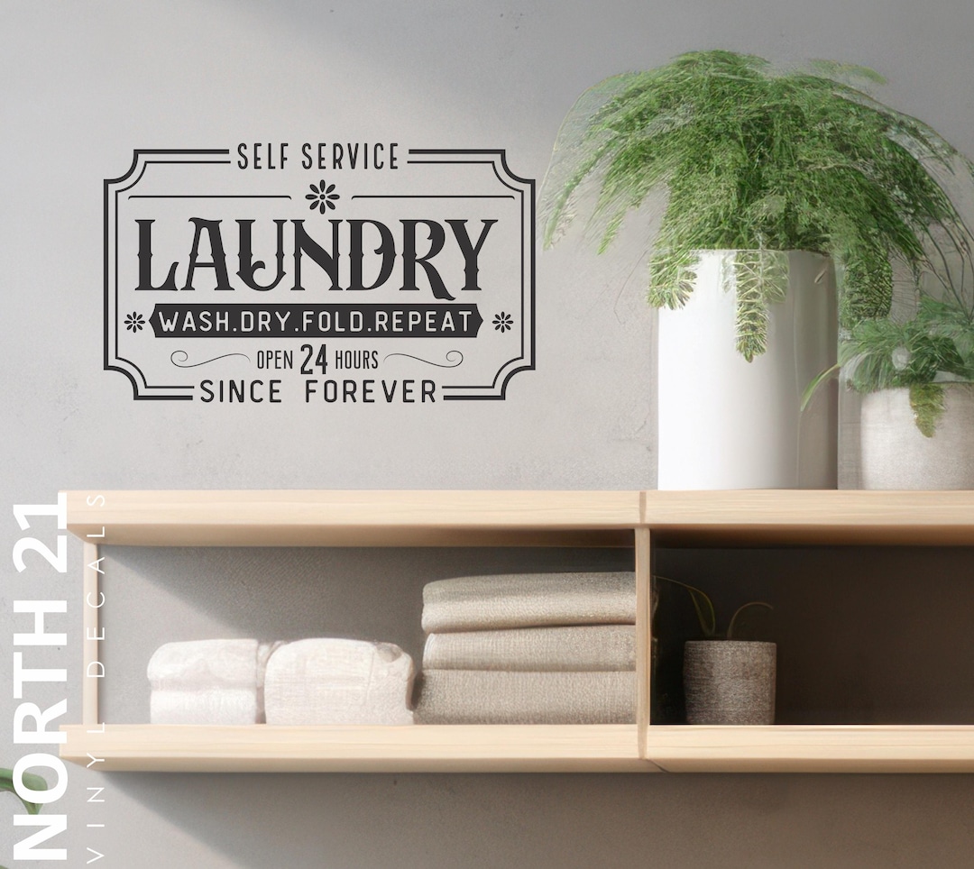 Laundry Room Decal - Laundry Decal - Laundry Room Sticker - Laundry ...
