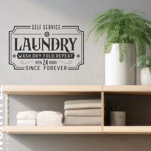 Laundry Room Decal - Laundry Decal - Laundry Room Sticker - Laundry Wall Decor - Laundry Sticker - Laundry Room Wall Art