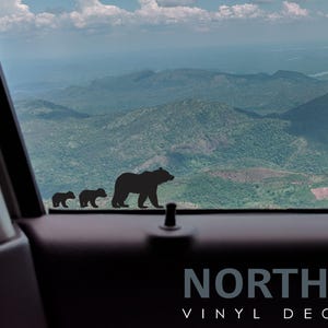 Adesivo per auto SUV Bear Family, Adesivo per SUV Easter Egg, Adesivo per auto Bear Family, Adesivo per parabrezza Bear Family Adesivo Wrangler, Adesivo Easter Egg