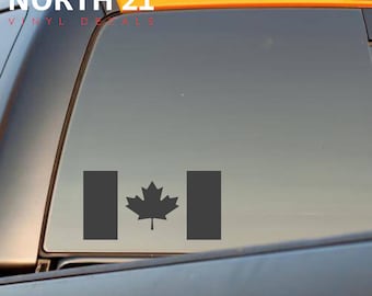 Buy 1 get 1 FREE - LIMITED TIME - Canadian Flag Decal – Canada Pride Vinyl Sticker - Canada Flag Car or Truck Decal