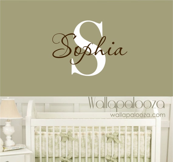girls name wall art nursery wall art nursery wall stickers | etsy