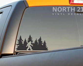 Bigfoot Car Decal, Easter Egg SUV Decal, Bigfoot Easter Egg Decal, Bigfoot Window Sticker Sasquatch Easter Egg, SUV Wrangler Bigfoot Decal