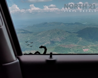Loch Ness Monster Car SUV Decal, Easter Egg Decal, Water Serpent Decal, Snake Windshield Decal Wrangler Sticker Loch Ness Monster Easter Egg