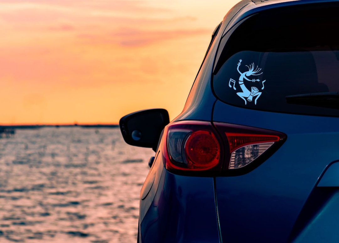 Car Decal, Musical Car Decal, Dance Decal, Dancing Car Decal, Kokopelli ...