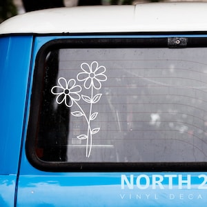 Adesivo margherita, adesivo boho con fiori di campo, adesivo con fiori di campo, adesivo per auto, adesivo per auto grazioso, adesivo boho, adesivo per finestra, adesivo con fiori, regalo per lei