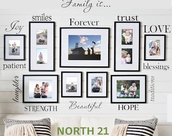 Family Wall Decal - Set of Family Words - Family Room Wall Decals - Family words decal - Family decal - wall decal