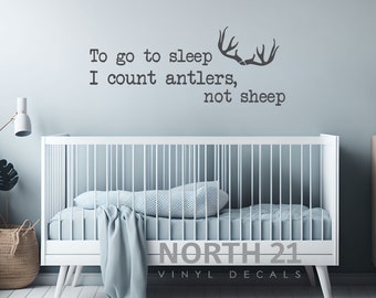 Muursticker jacht, muursticker graafgewei, kunst aan de muur slaap, muursticker kinderkamer, muurdecoratie kinderkamer, muurdecoratie jacht, muursticker