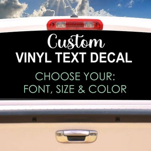 Decalcomanie personalizzate per auto - Decalcomanie in vinile personalizzate - Crea la tua decalcomania personalizzata - Auto, finestre, laptop, bottiglie, bicchieri, matrimoni, affari