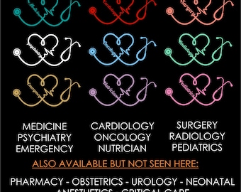 Stethoscope decal - Nursing Stethoscope Car Decal | Vinyl Sticker for Healthcare Workers | Nurse Life Accessory