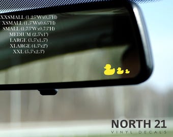 Rubber Duck Decal - Ducks in a row decal - Rubber Ducky Sticker - Rubber Duck Car Sticker - Easter egg decal - Easter egg car sticker