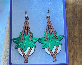 Pendientes de plantas colgantes