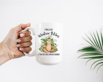 Funny Meditating Sloth Yoga Mug