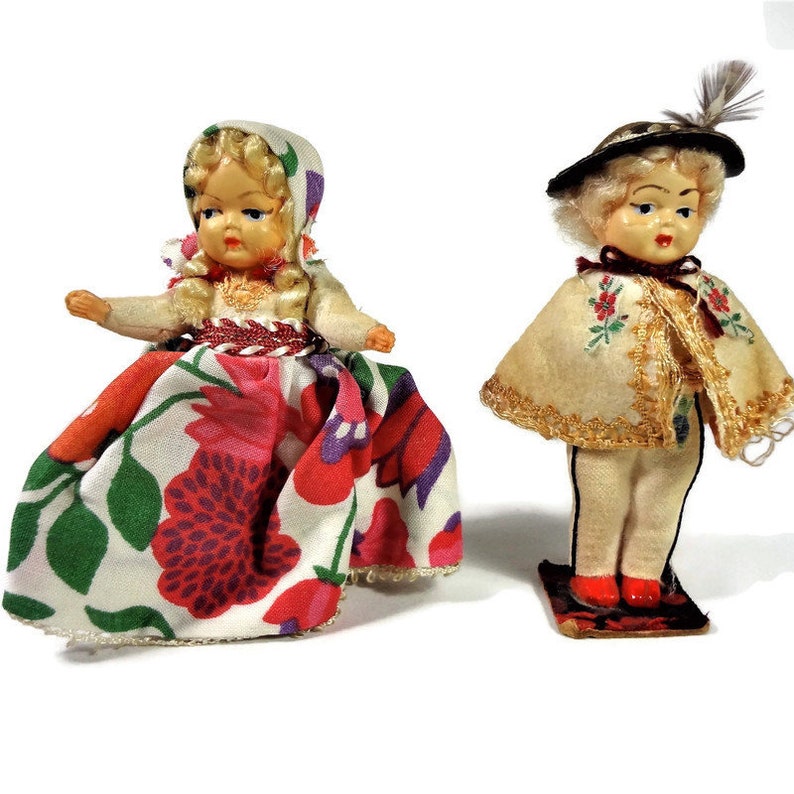 miniature couple dolls