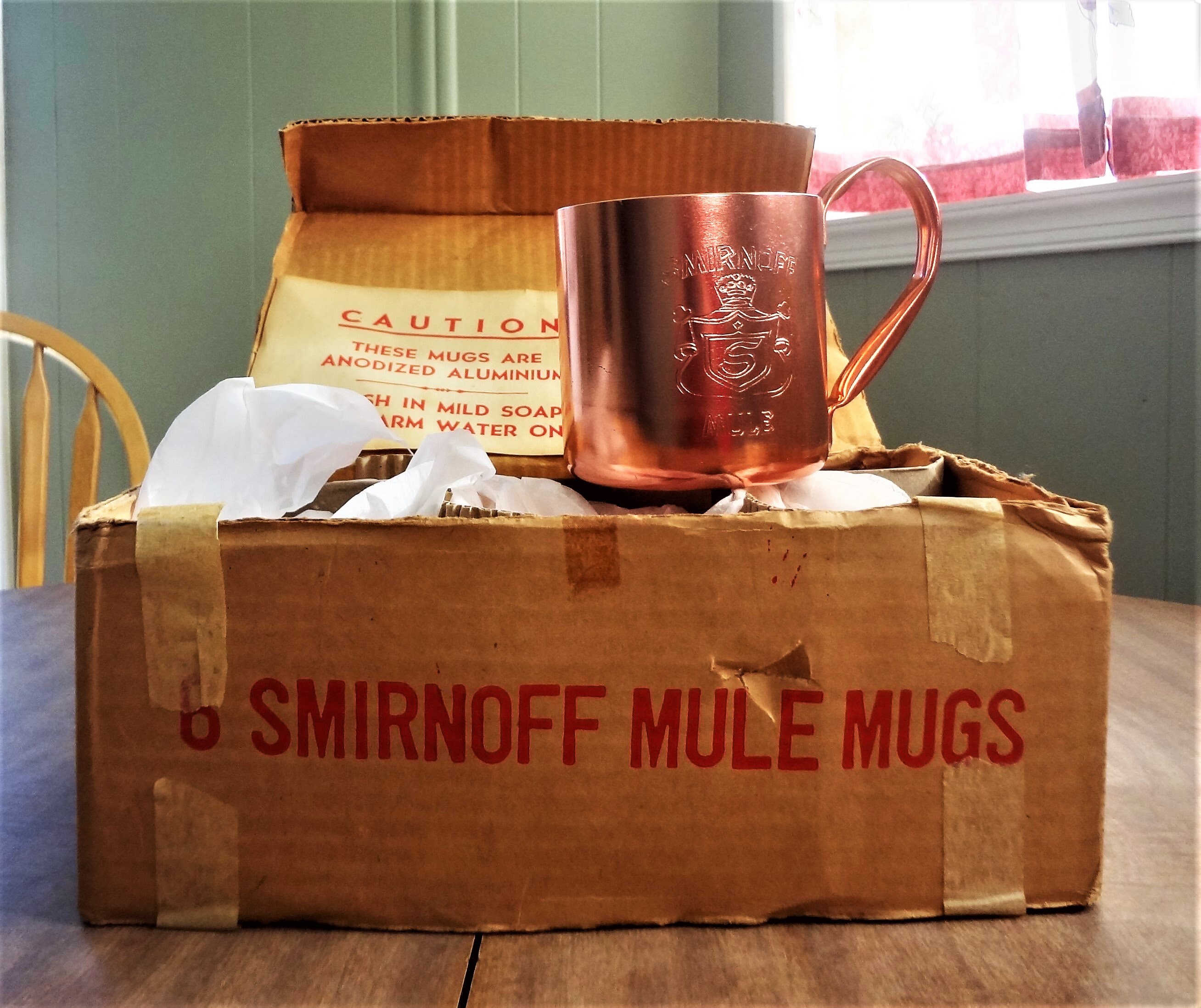 Smirnoff Vodka Moscow Mule Mugs 6 New Old Stock Copper Color Etsy