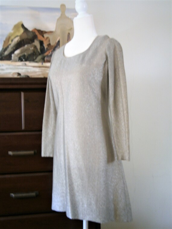 silver tunic dress