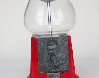 Vintage Carousel Gumball Machine:  1980's,  11"x 7"