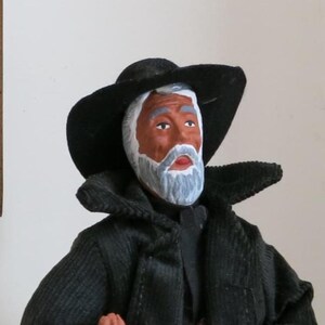 French Santon,  "The Hunter",    Hand Made Clay Figurine,  11 Inches