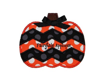 Diseño del bordado de máquina digital - apliques de calabaza Cheveron