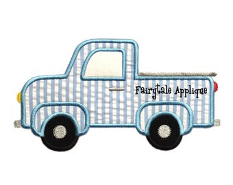 Digitale Maschine Stickerei Design - Pickup-Truck Applique