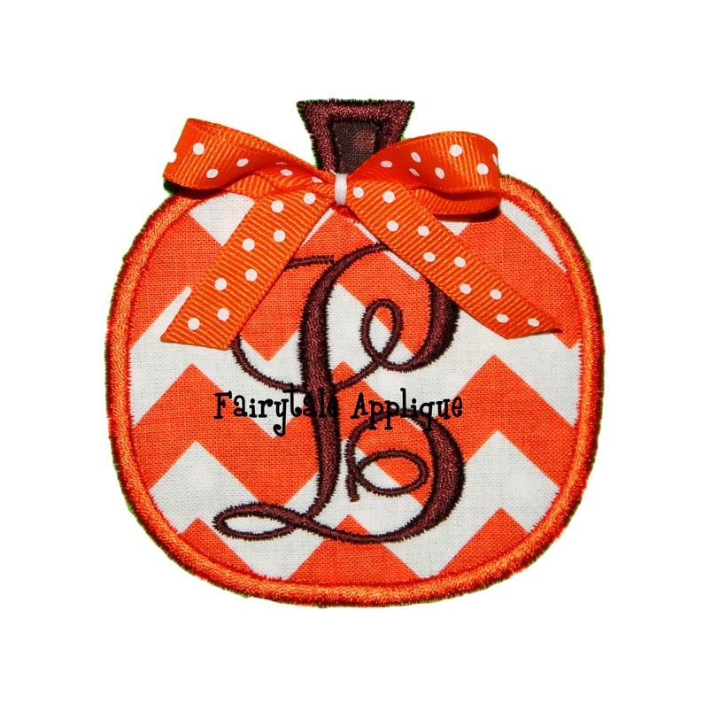 Digital Machine Embroidery Design Pumpkin 2 Applique Etsy