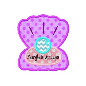 Digitial Machine Embroidery Design -  Oyster Applique