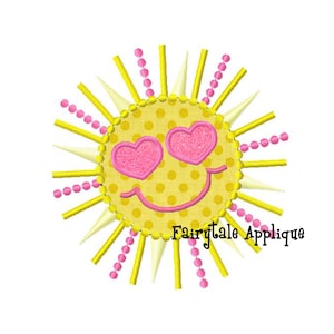 Digitale Machine borduurwerk Design - gegratineerde Sunshine