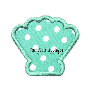 Digitial Machine Embroidery Design - Seashell Applique