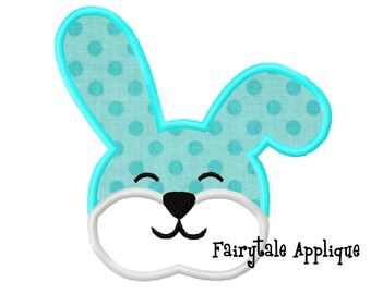 Digital Machine Embroidery Design -  Easter Bunny Girl Applique