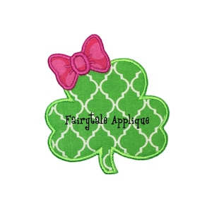 Digital Machine Embroidery Design -  St. Patrick&#39;s Day Leprechaun Shamrock Applique