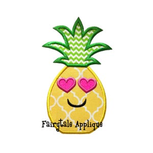 Digital Machine Embroidery Design -  Pineapple applique
