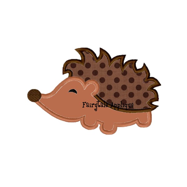 Digital Machine Embroidery Design - Porcupine Applique