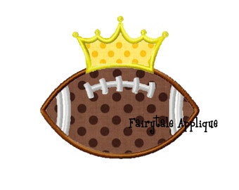 Digital Machine Embroidery Design -  Football Princess Applique