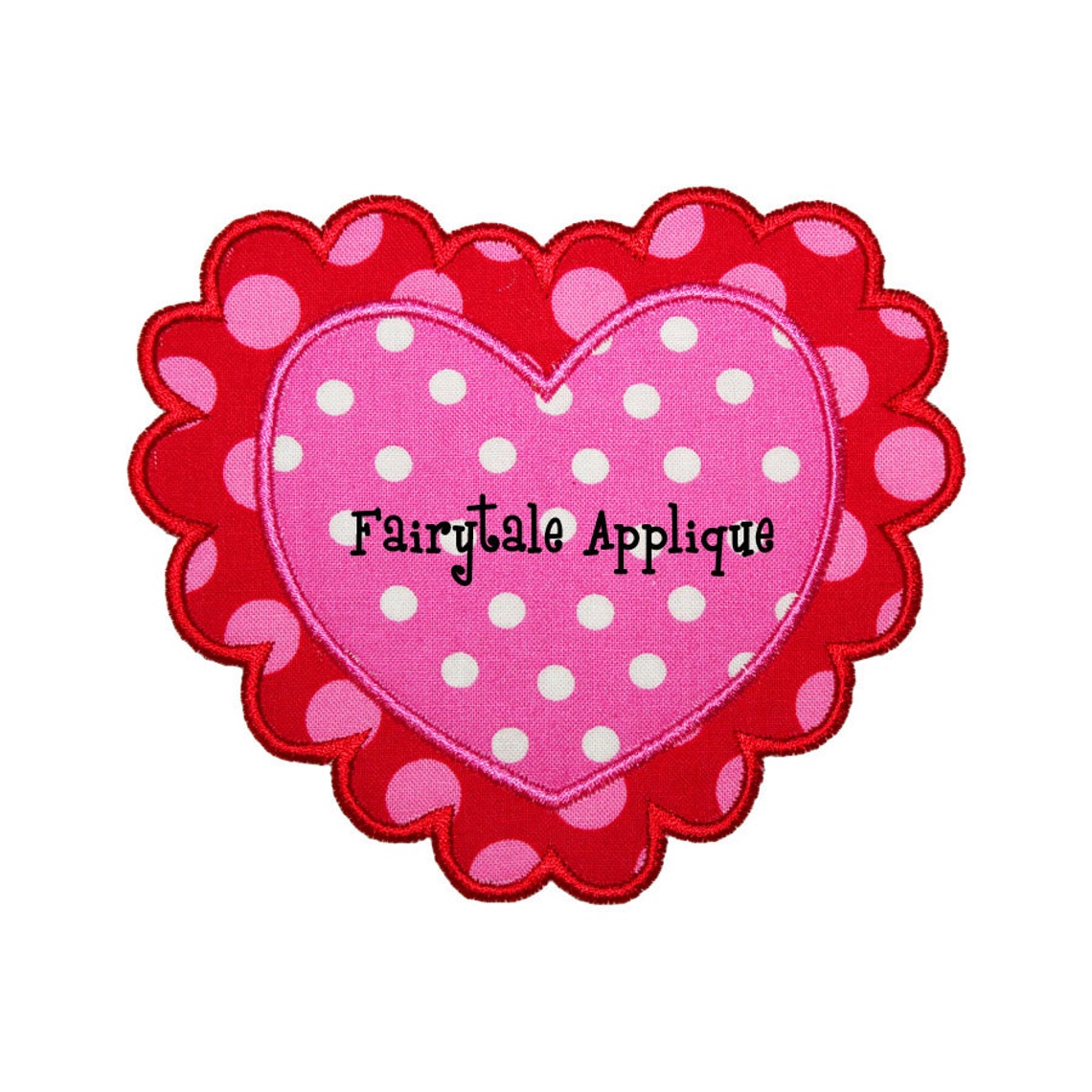 Digital Machine Embroidery Design Valentine Heart Applique Etsy