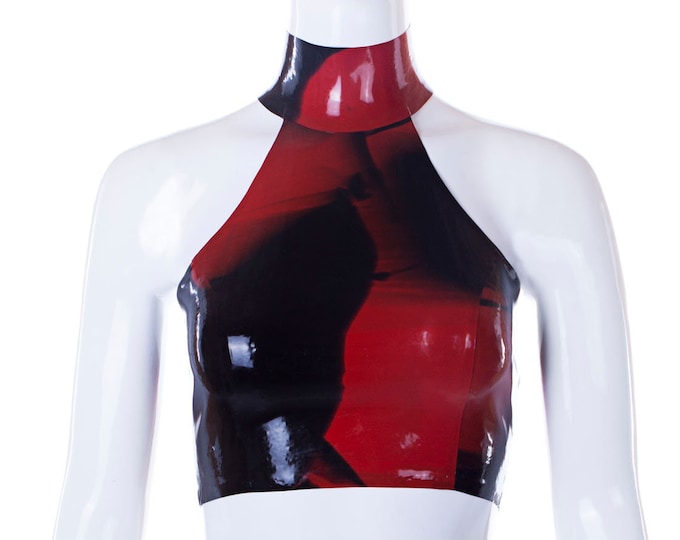 Marble Latex Kim Halter Top