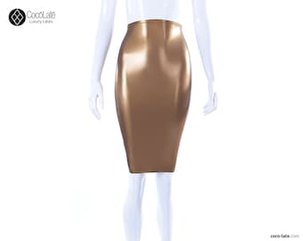 Latex Pencil Skirt