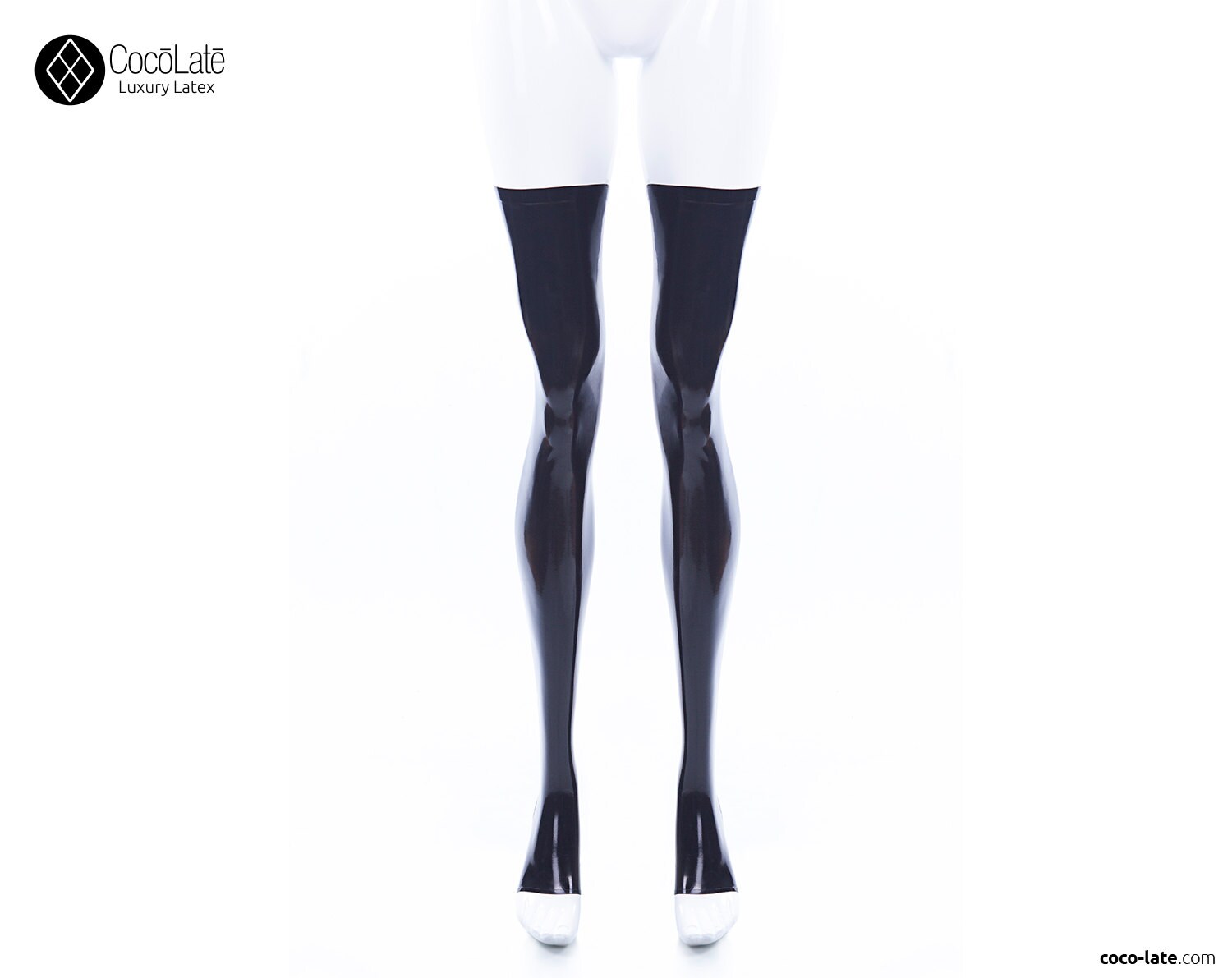 Toeless Latex Stockings