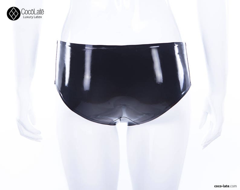 Low Waist Latex Briefs image 2