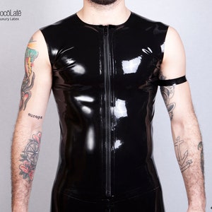 Camiseta de látex sin mangas