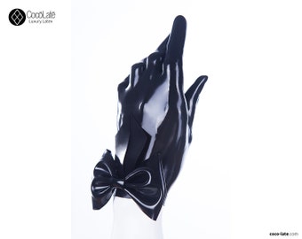 Latex Gloves With Big Bow