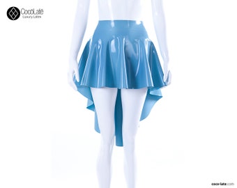 Various color - Latex Asymmetric Circle Skirt - Ready to ship