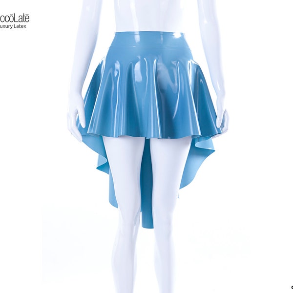 Various color - Latex Asymmetric Circle Skirt - Ready to ship