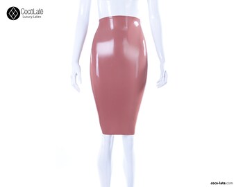£126.79 R1636 Ruffle LATEX SKIRT *Red or Black* Last Few SECONDS RRP £110.25