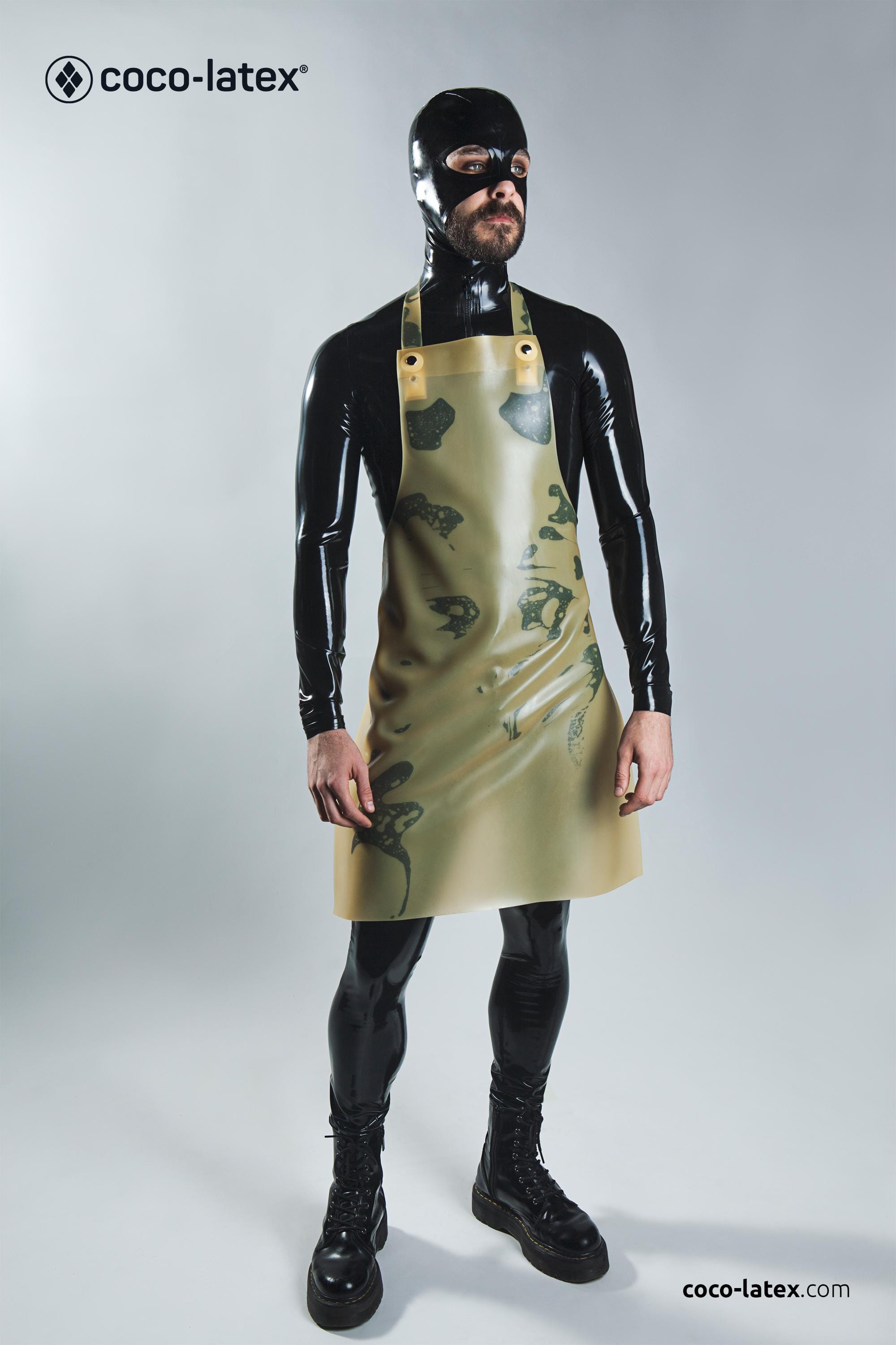 Latex butcher apron