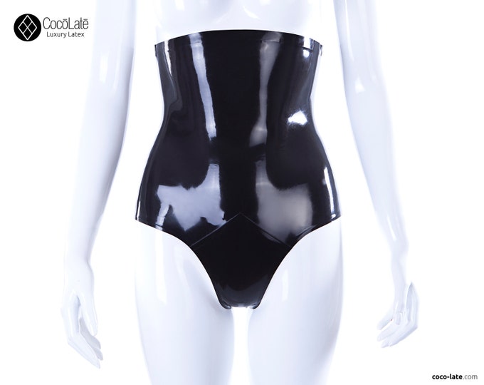 High Waist Latex Briefs