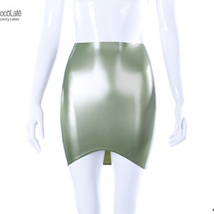 Mini Falda de látex PS Leaf Green