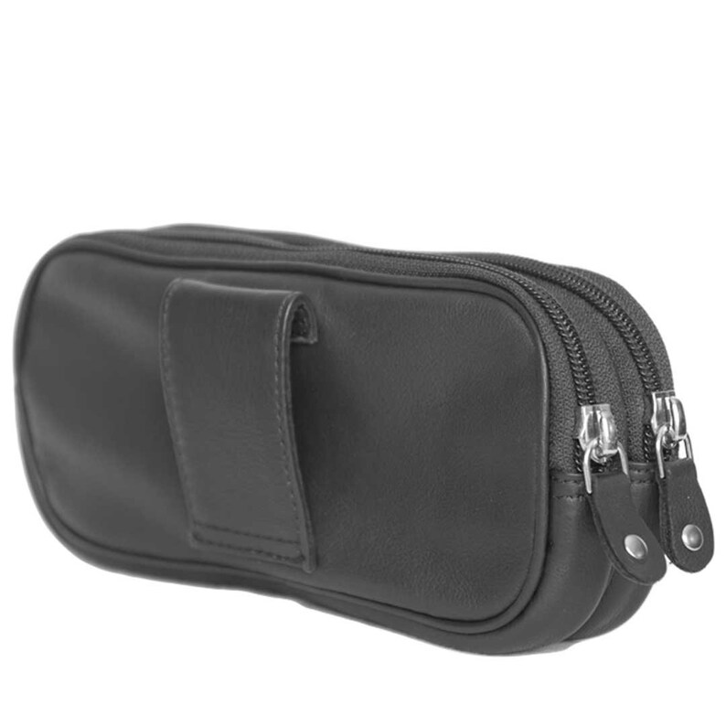 Dual Eyeglass Case With Belt Loop Soft Leather Case Double Etsy