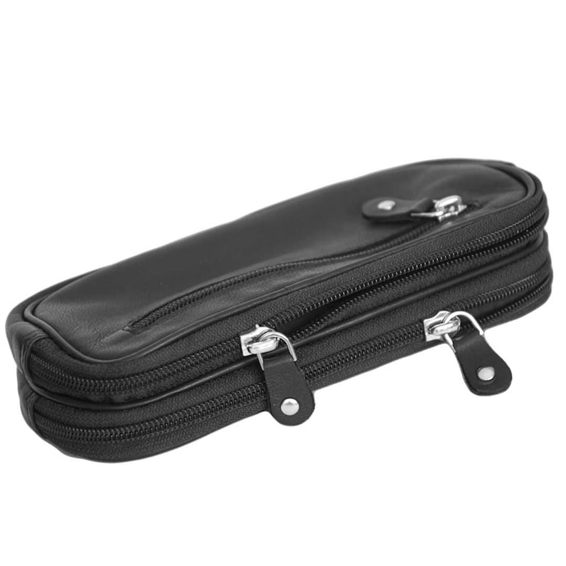 Dual Eyeglass Case With Belt Loop Soft Leather Case Double Etsy